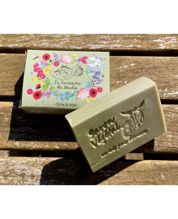 SAVON AUX ORTIES (30% de lait frais d'anesse bio)